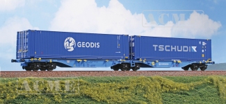 ACME 40399 - H0 - Containertragwagen Geodis/Tschudi, Ep. VI